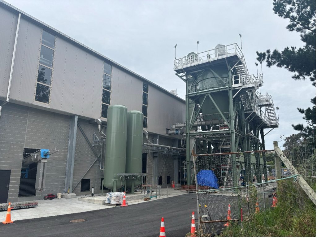 Structural steel frame at the NPDC Thermal Dryer Project