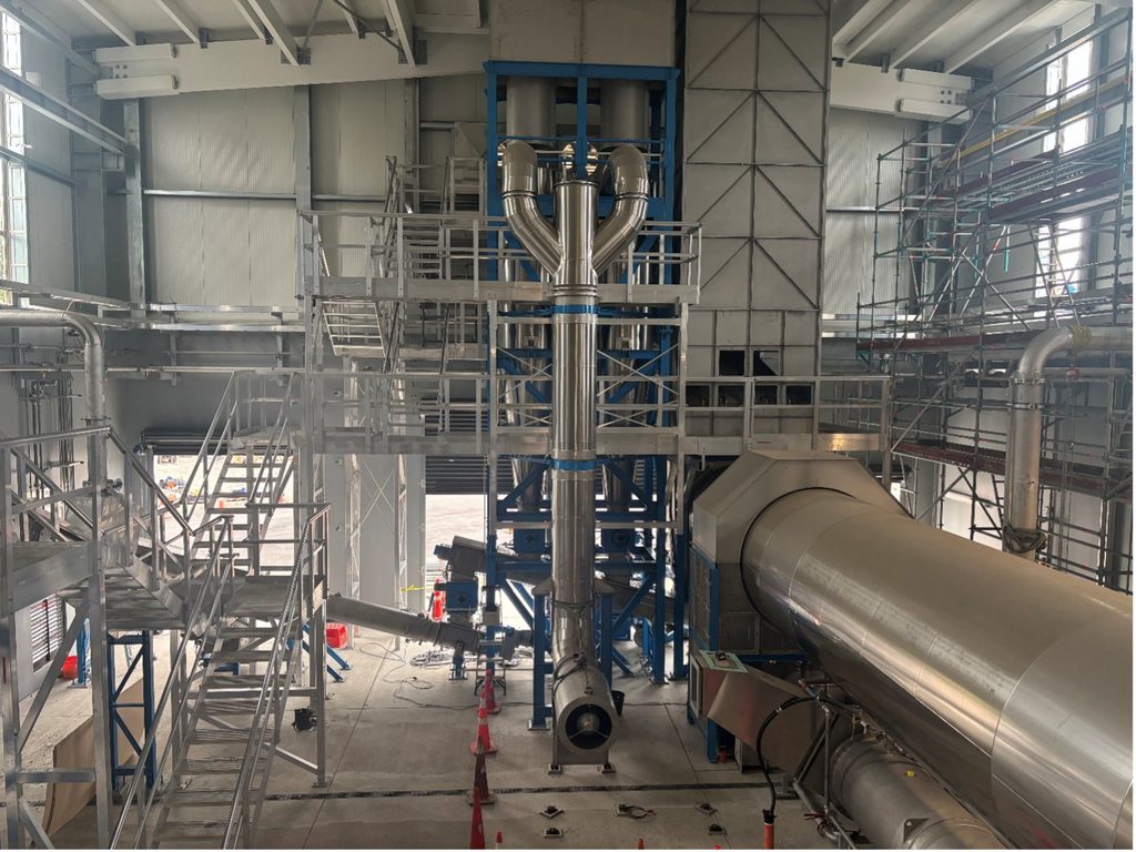 Construction of the thermal drying facility in New Plymout